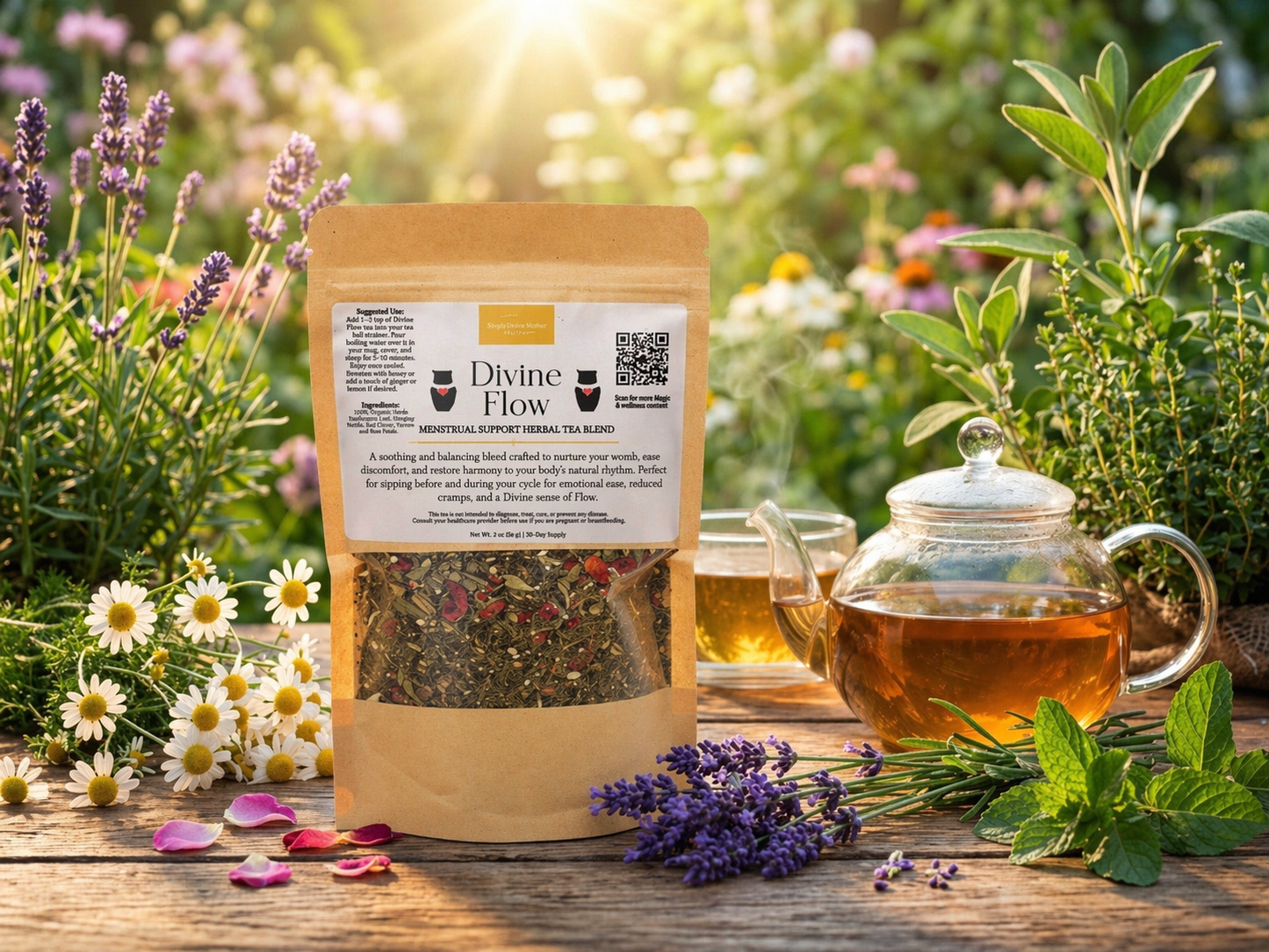 Divine Flow | Menstrual Support Herbal Tea Blend